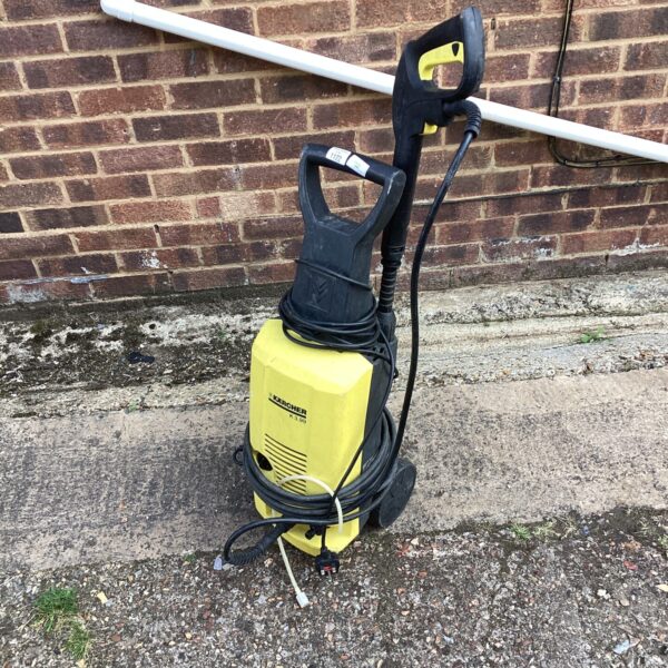 Used Karcher K3.99 pressure washer for garden and driveway cleaning.