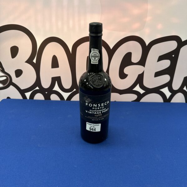 Bottle of Fonseca 1988 vintage port wine.