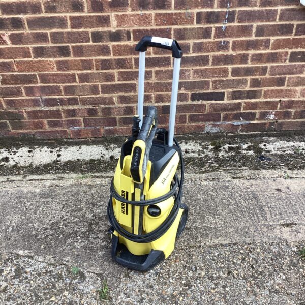 Karcher K4 Full Control pressure washer in used condition.
