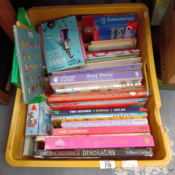 Mixed lot of childrens books including art and cooking guides.