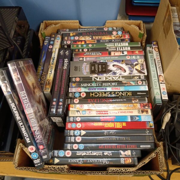 Mixed DVD lot including a Grange Hill box set for home entertainment.