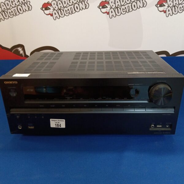 Onkyo TX-NR515 AV receiver front view, home theater equipment.