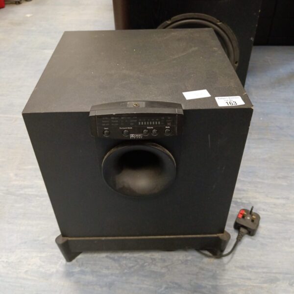 Black JBL Cinema Sub 333 subwoofer for home cinema audio.