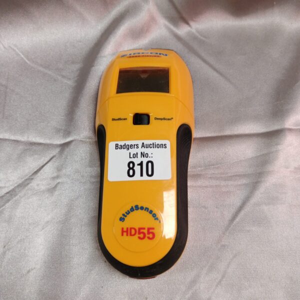 Zircon HD55 stud finder with digital display for wall scanning.