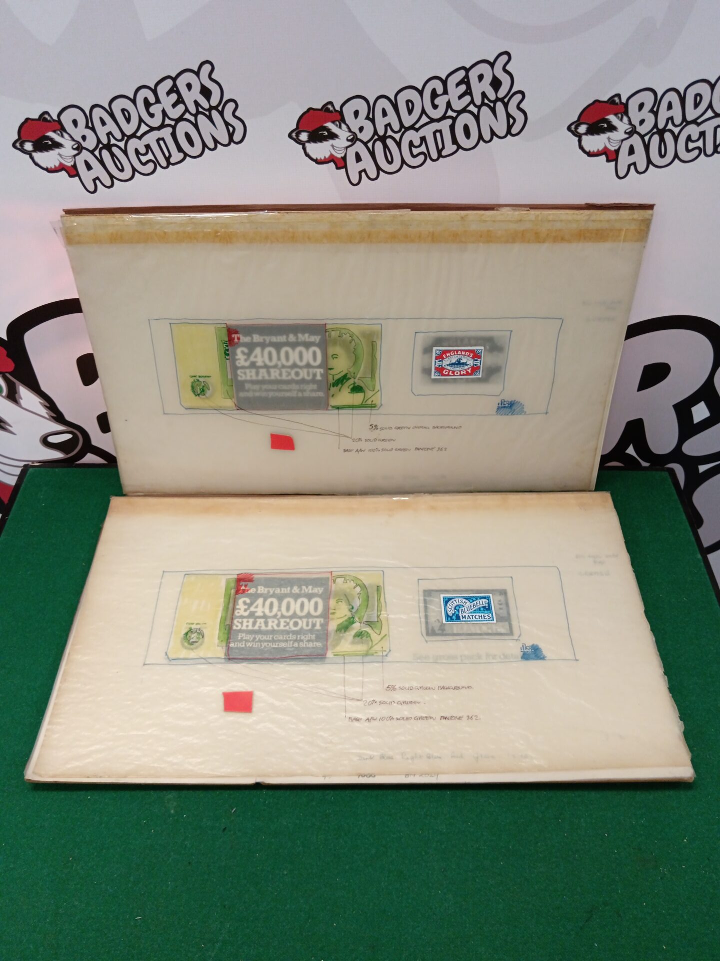 681 Wilkinson sword Bryant & may original matchbox artwork