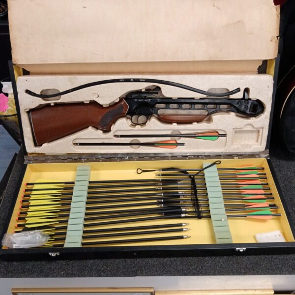 Vintage Barnett Wildcat II crossbow inside its original packaging.