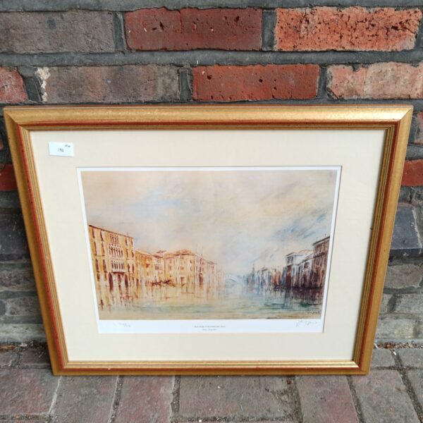 Limited edition Rialto Bridge Venice print by Justin Tew.