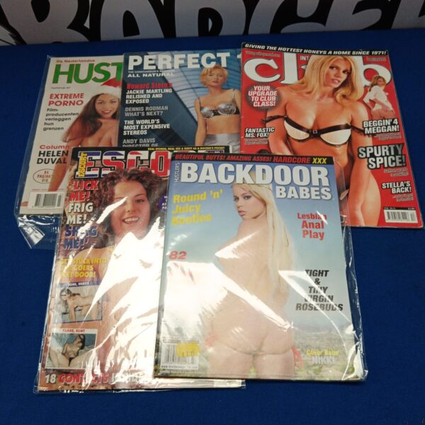 Vintage Hustler and Escort magazine lot for collectors.