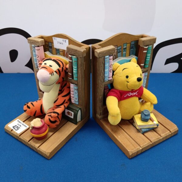 Vintage Disney Winnie the Pooh bookends featuring Tigger and Pooh.