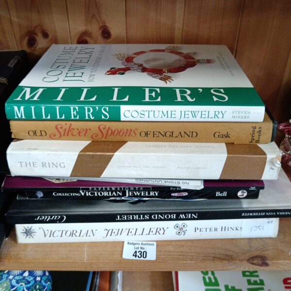 Selection of jewellery reference books Inc cartier
