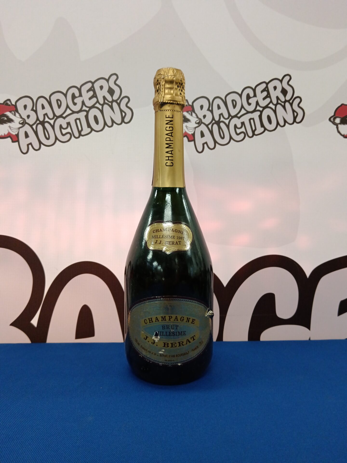 916 Bottle of j j berat brut millesime 1987 champagne