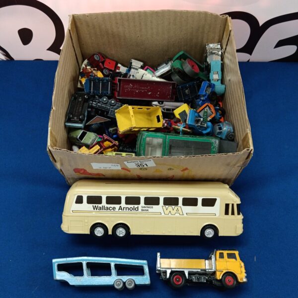 Vintage diecast cars lot with various miniature vehicles.