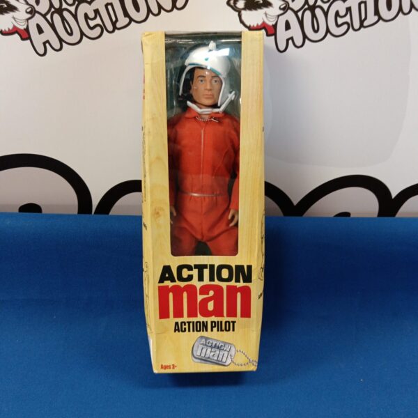 Vintage Hasbro Action Man pilot figure in original box.