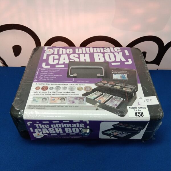New Cathedral Ultimate Cash Box for secure coin and cash storage.
