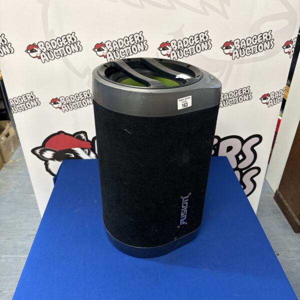Fusion CS-AT1 active subwoofer for car audio enhancement.
