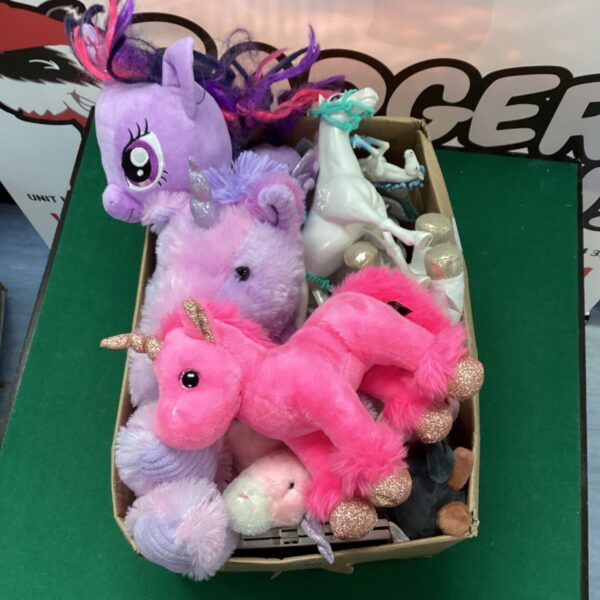 Mixed lot of My Little Pony soft toys for collectors.