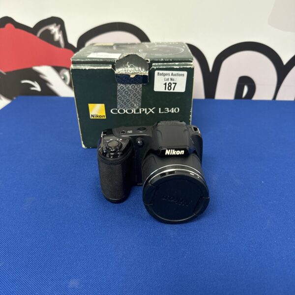 Nikon Coolpix L340 digital camera, a compact point and shoot camera.