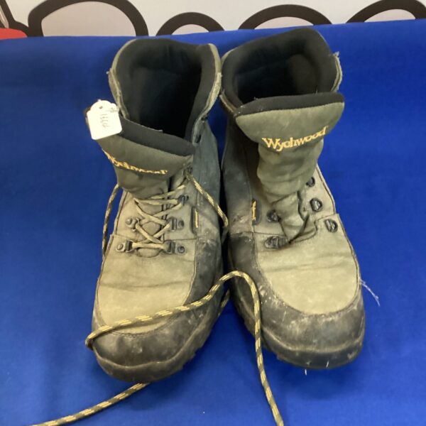 Wychwood size 11 hiking boots showing wear and tear.