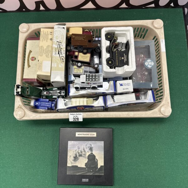 Vintage diecast model cars lot including Lledo and Matchbox.