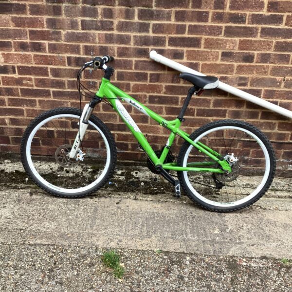 Green Carrera Blast mountain bike for sale, used condition.