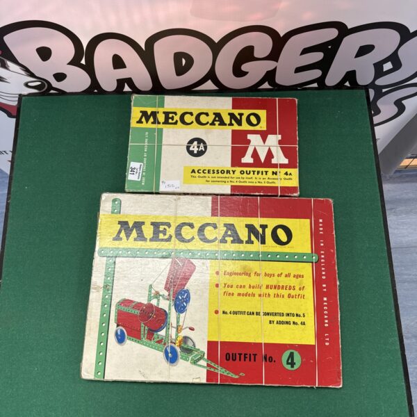 Vintage Meccano No. 4 set in original box.