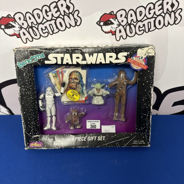 Vintage Bendems Star Wars collectable 4 piece gift set in packaging.