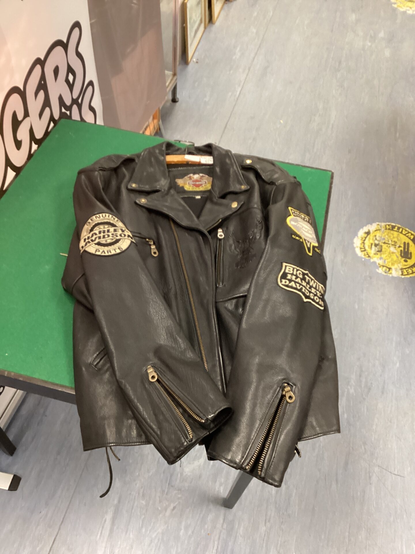 633 Leather Harley Davidson Jacket size Large