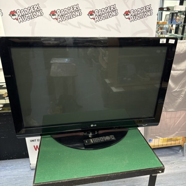 Black LG 42 inch LCD television for home entertainment.
