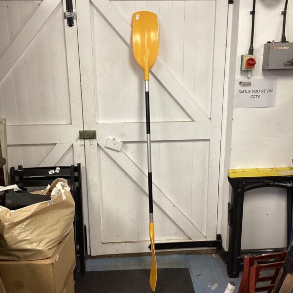 Left-handed kayak paddle for sale, used boating equipment.
