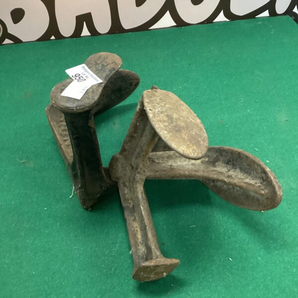 Antique wooden cobblers shoe lasts for shoe repair and lasting.
