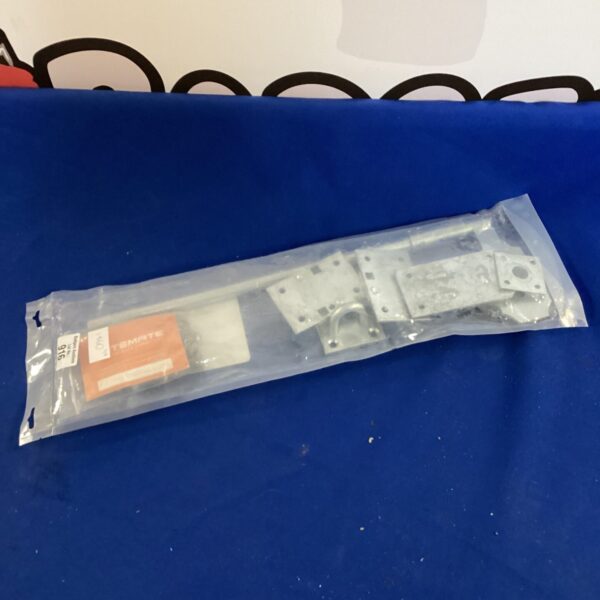Metal Gatemate gate hinges for garden gate installation.