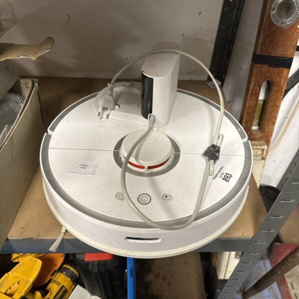 Robotic vacuum cleaner with charging dock, untested condition.