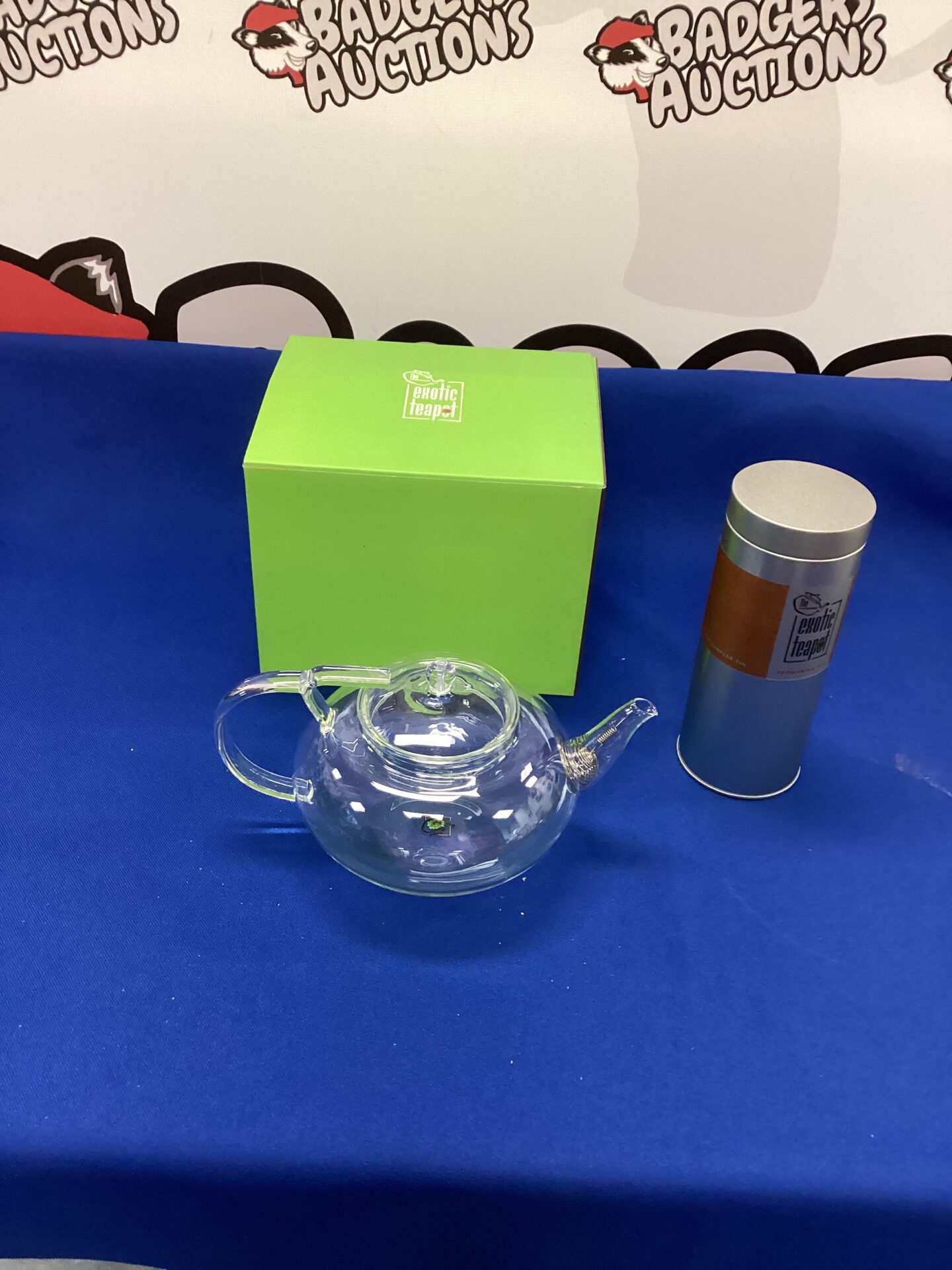 242 Exotic Teapot Co Glass Tea Pot and Tea