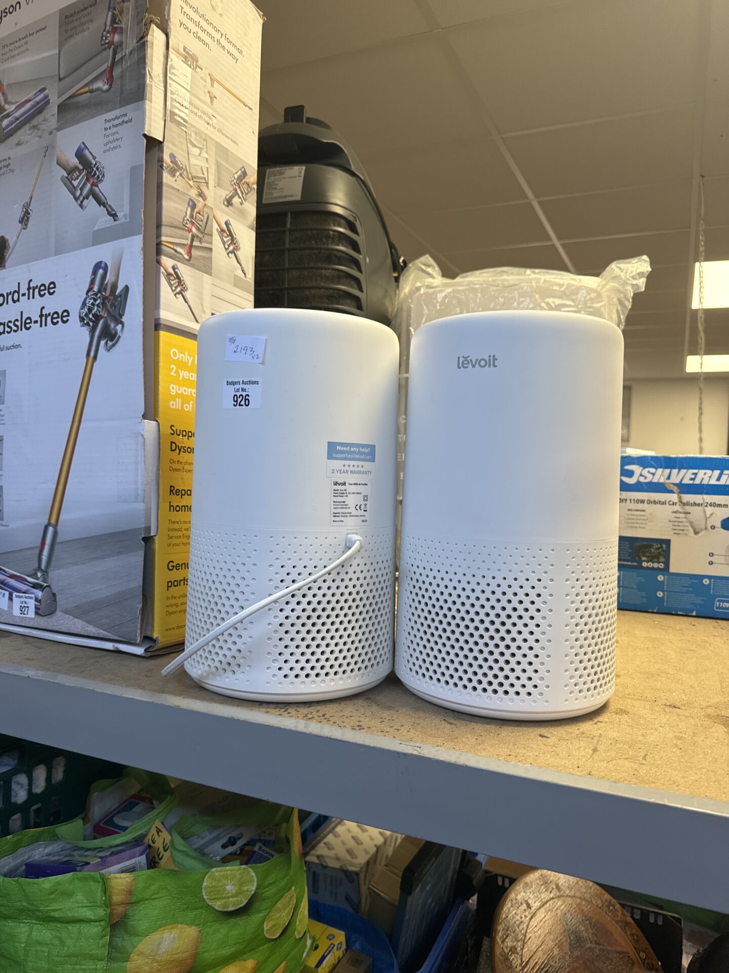 926 Two levoit vista 200 true hepa air purifier units – both working with new filter