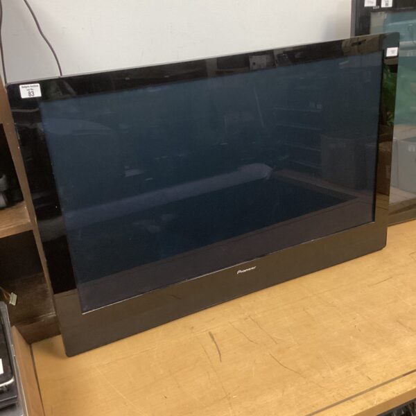 Pioneer HD flatscreen television for home entertainment setup.