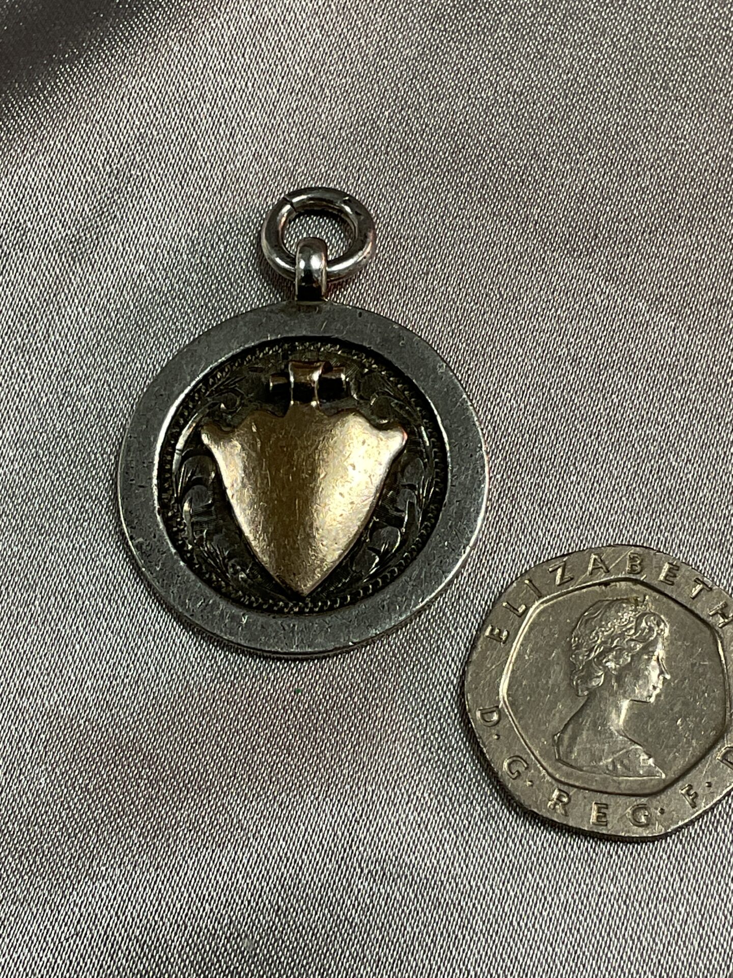 743 Silver hallmarked with gold inlay 1927 Stokenchurch gymkhana relay 1st prize medal
