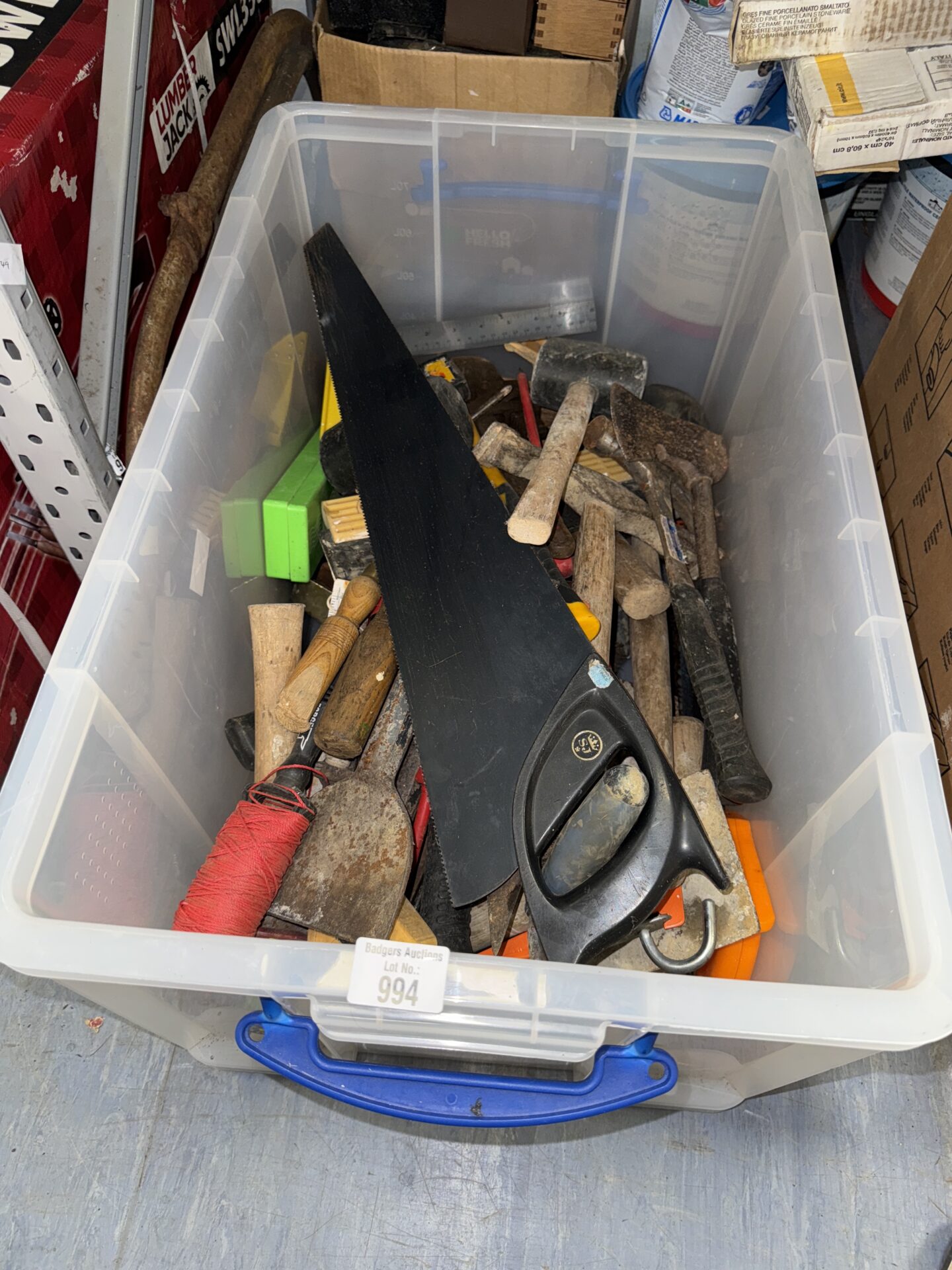 994 Box of assorted hand tools