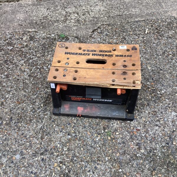Vintage Black and Decker Workmate WM400 workbench for DIY projects.