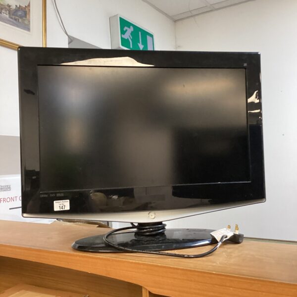 Black Samsung 26 inch HD television on a stand.