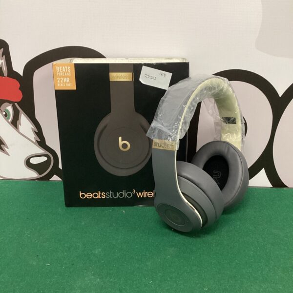 Black Beats Studio 3 wireless headphones presented for sale.