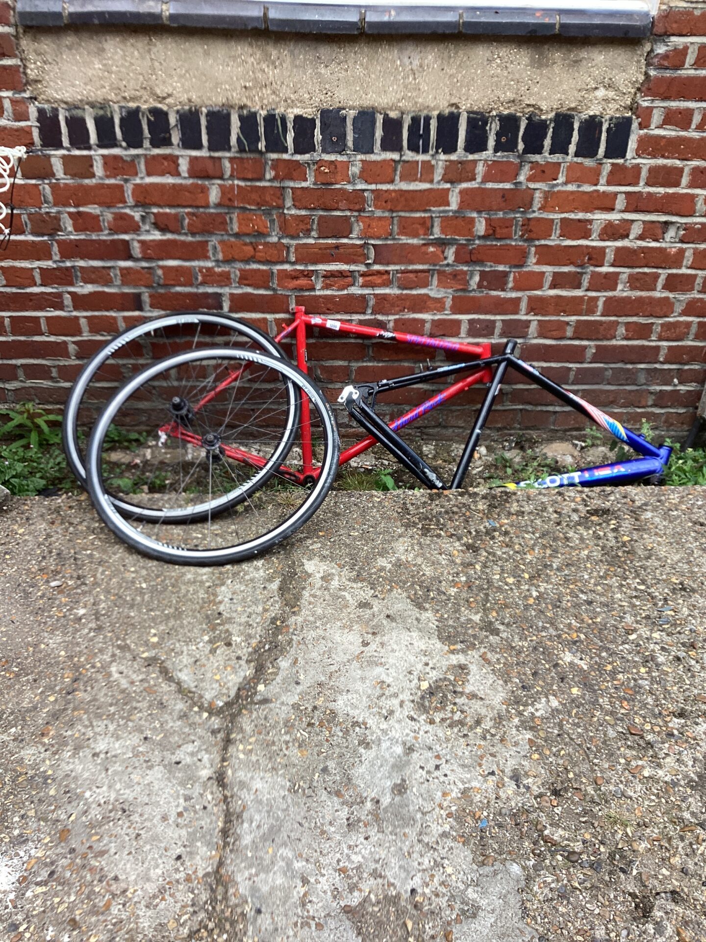 1099 Two Bike Frames and Two Wheels