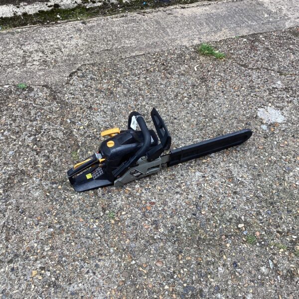 Used Titan petrol chainsaw for garden and DIY tasks.