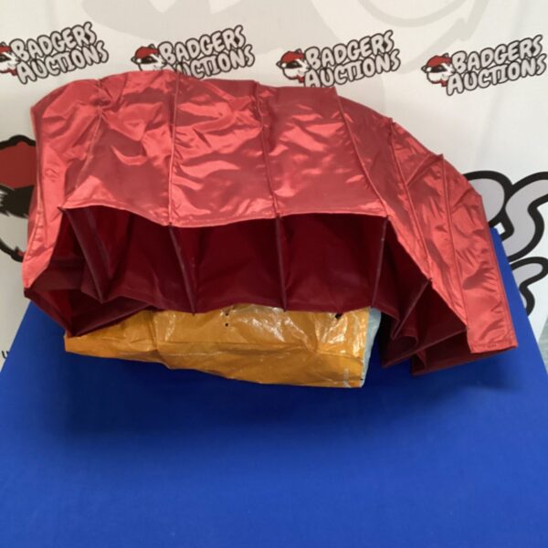 Lot of fabric shoe storage bags for footwear protection.