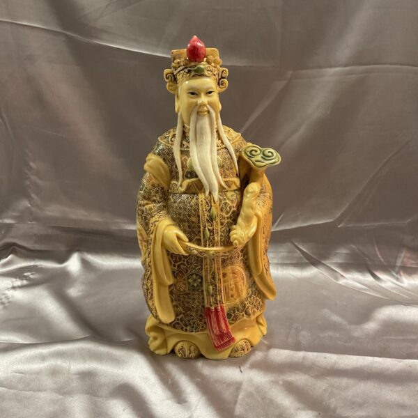 Detailed vintage resin Chinese Star God figure.