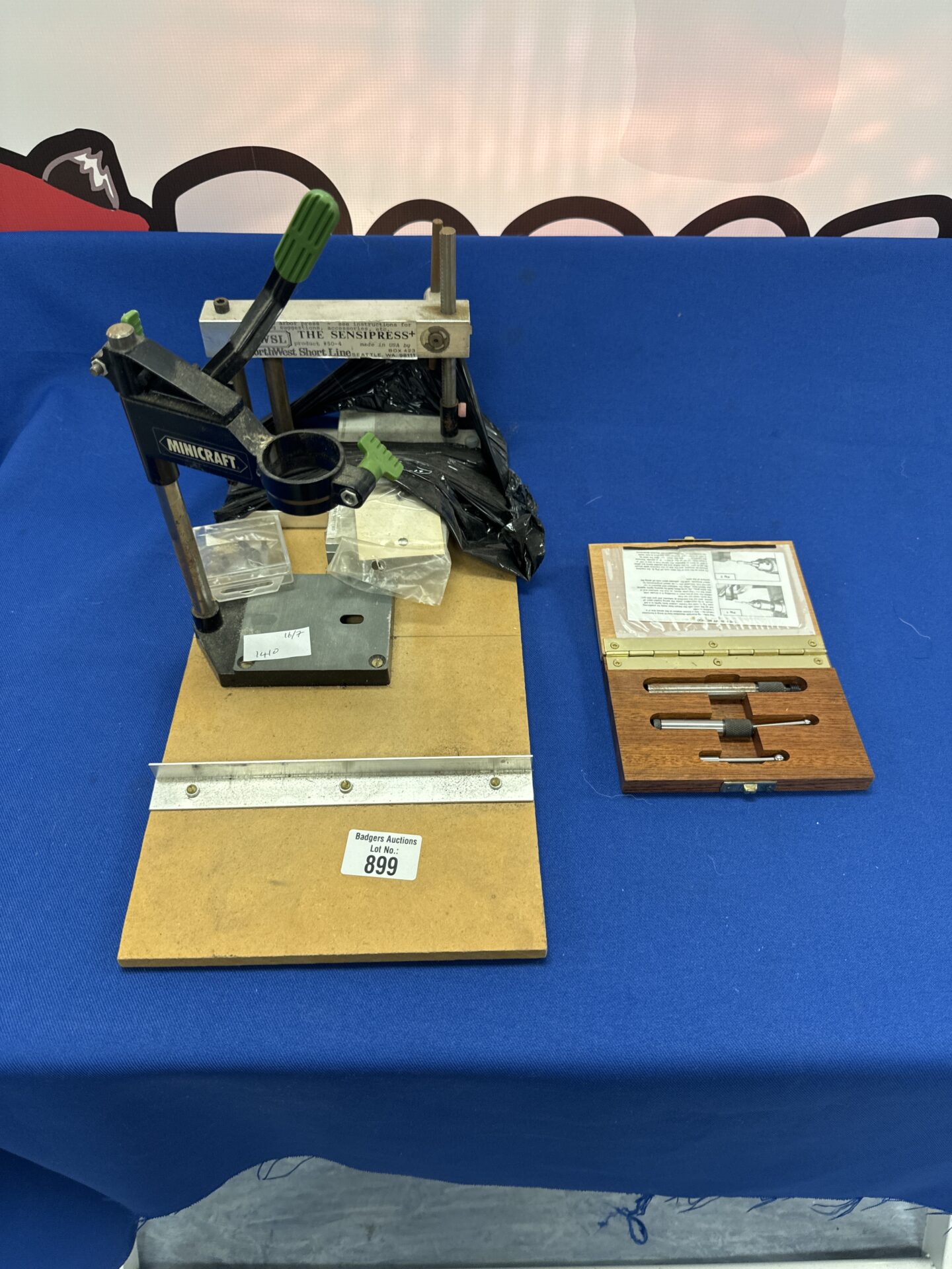899 Minicraft hobby drill press with Huffam centre locator