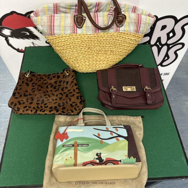 Ladies handbag selection including Radley and Joules designer bags.