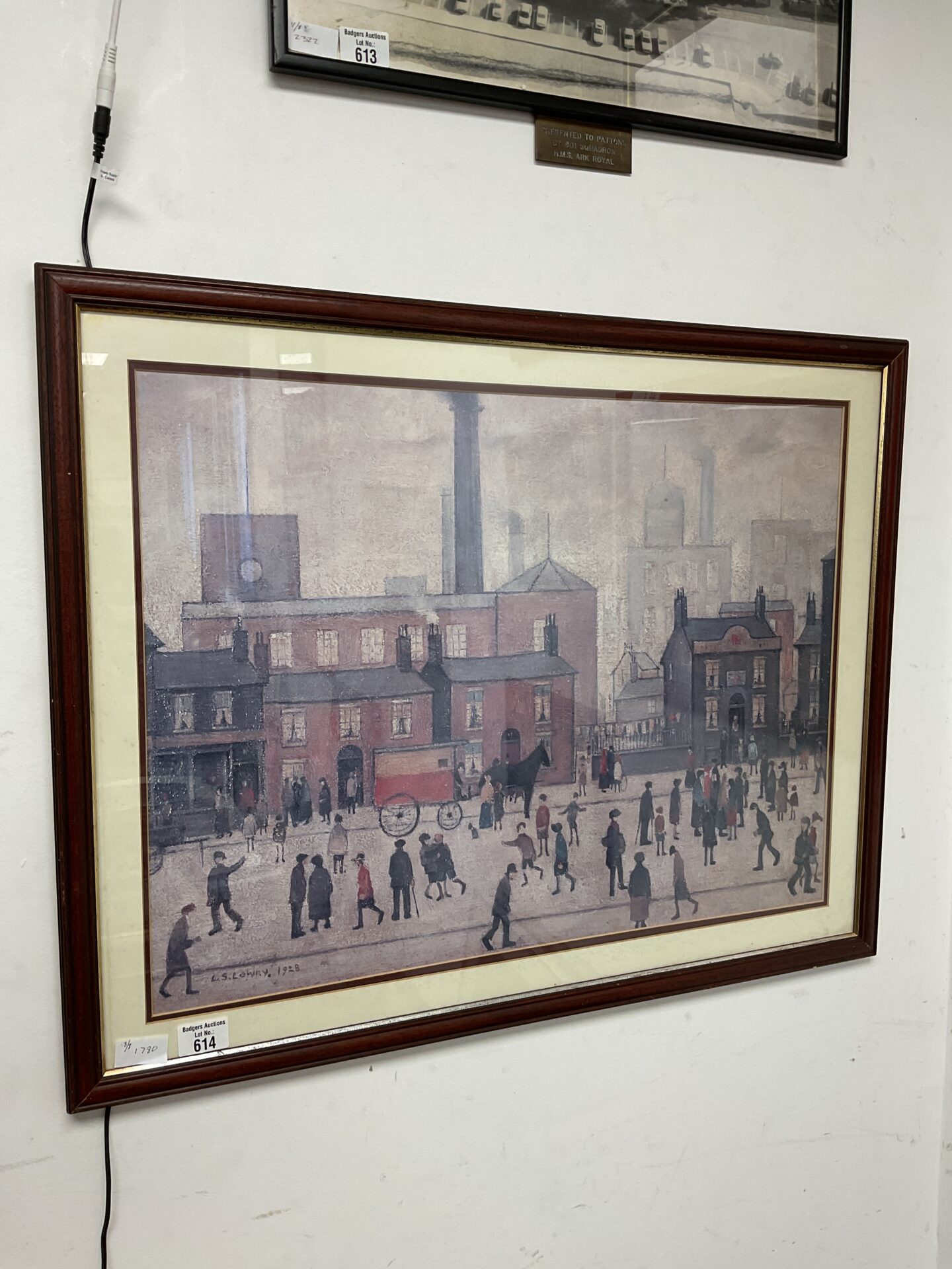614 Large l s lowry framed print