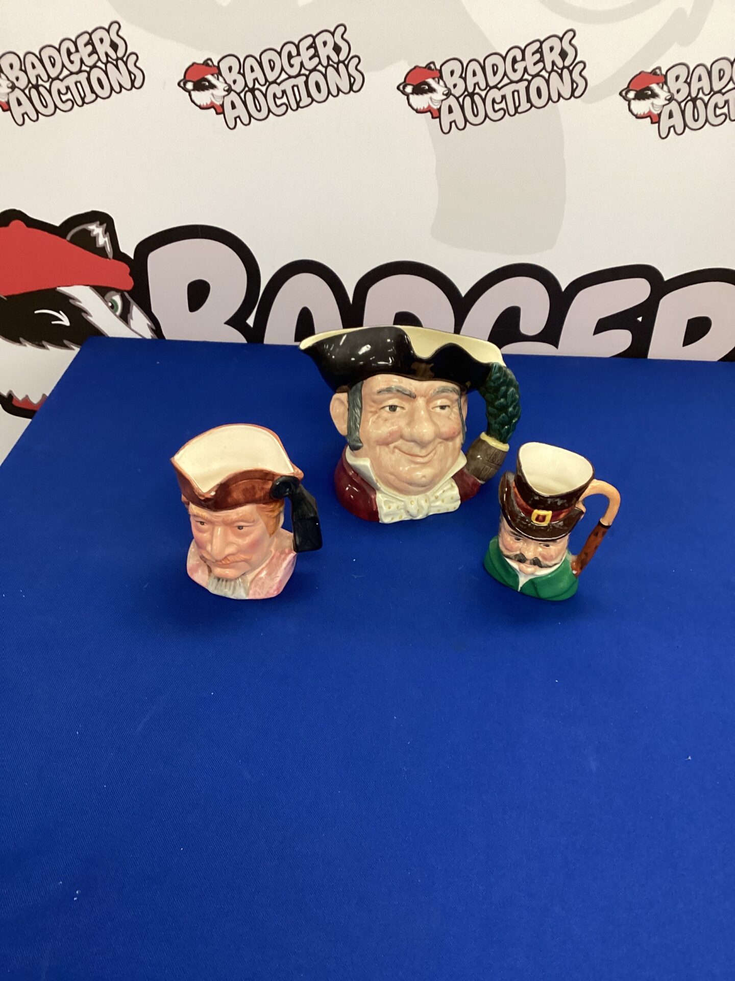 284 Three vintage Toby Jugs