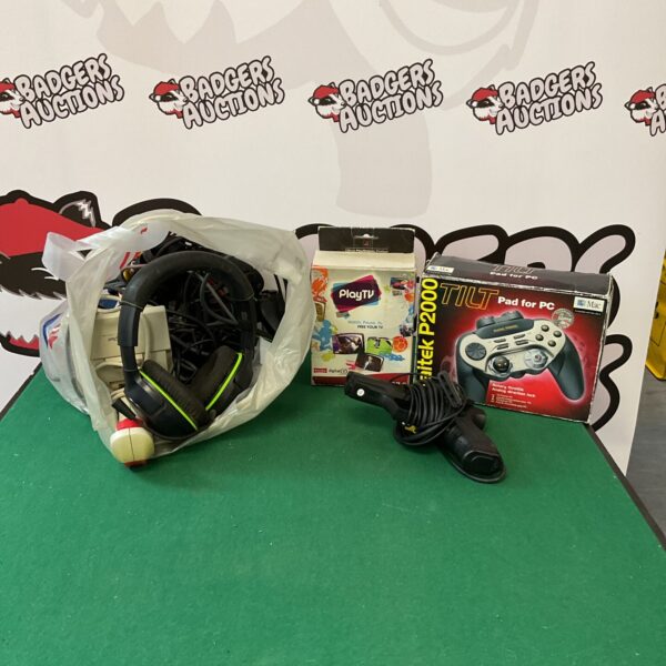 Vintage Tilt PC Pad, Play TV and Sony Namco Gun gaming bundle.
