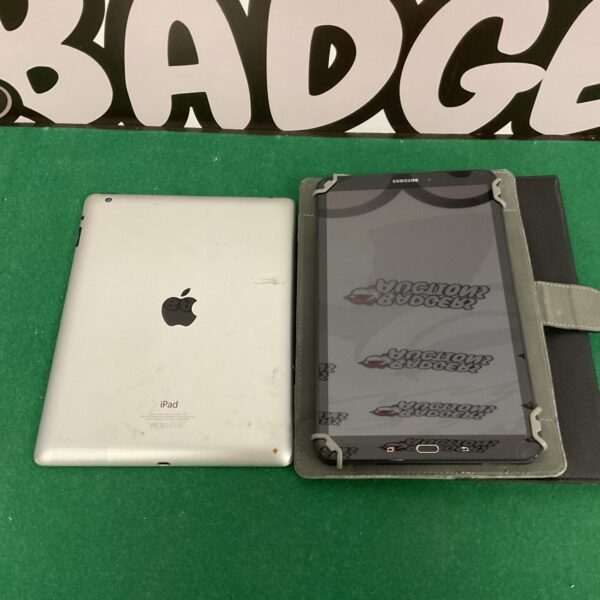 Apple iPad A1458 and Samsung Galaxy tablet lot for collectors.